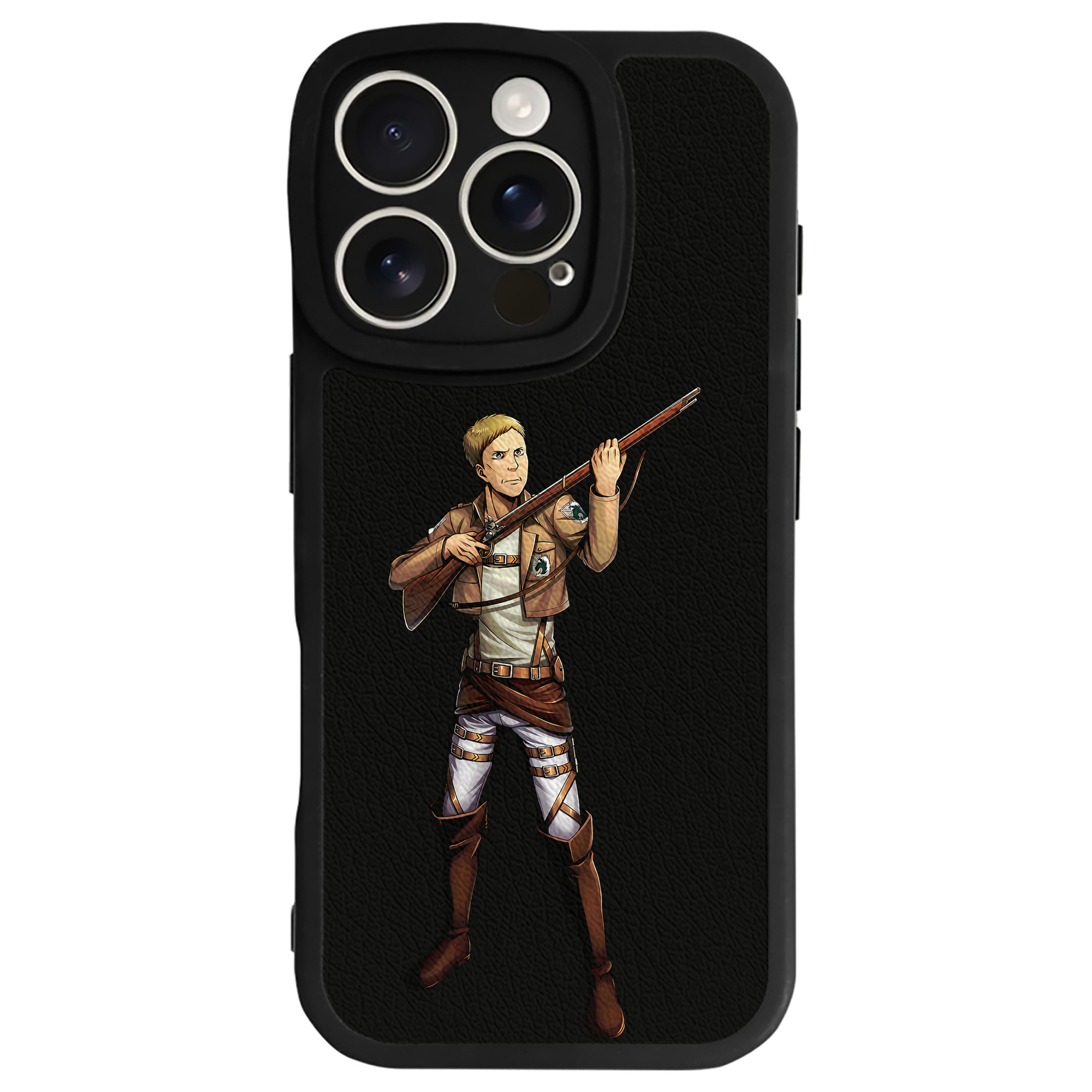 （画像用） 進撃の巨人 Attack on Titan 【iPhone 16シリーズ対応】シリコンスマホケース（レザー調） 材質：シリコン